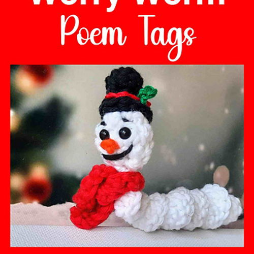 Snowman Worry Worm Crochet Pattern