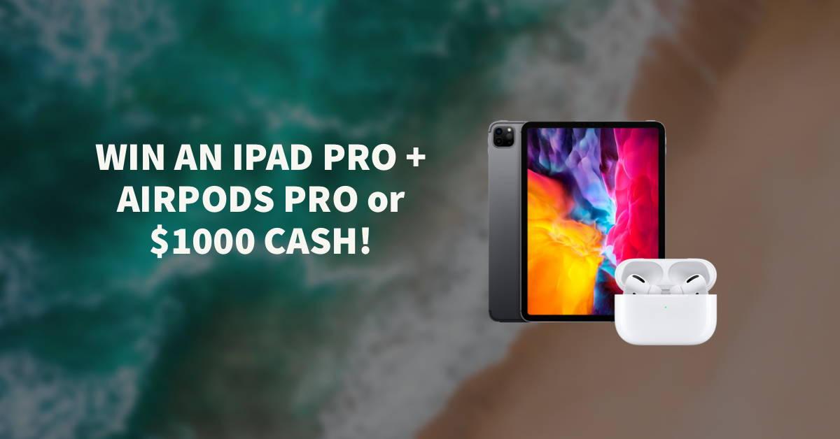 online contests, sweepstakes and giveaways - iPad Pro Bundle or $1000 Cash Giveaway