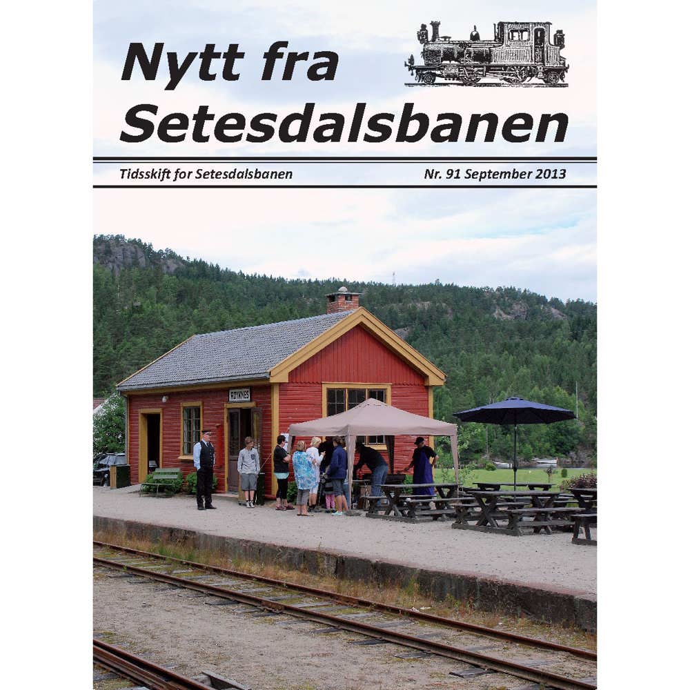 Nytt fra Setesdalsbanen (NfS) - 91 - September 2013
