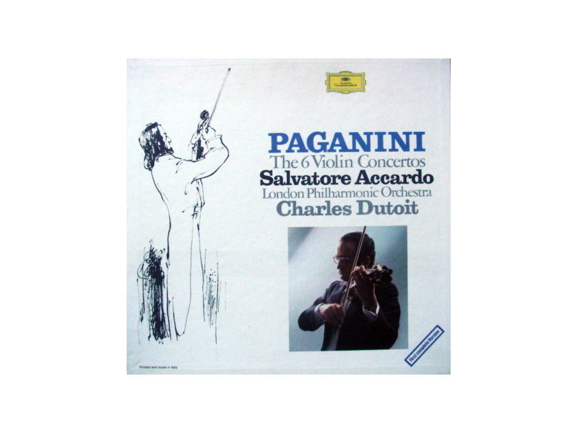 DG / Paganini Six Violin Concertos, - ACCCARDO/DUTOIT/LPO, MINT, 5LP Box Set!