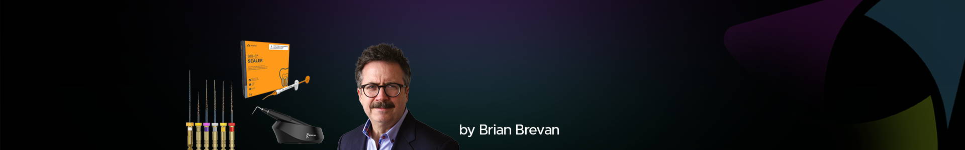 blog banner showing person putting on clear aligners