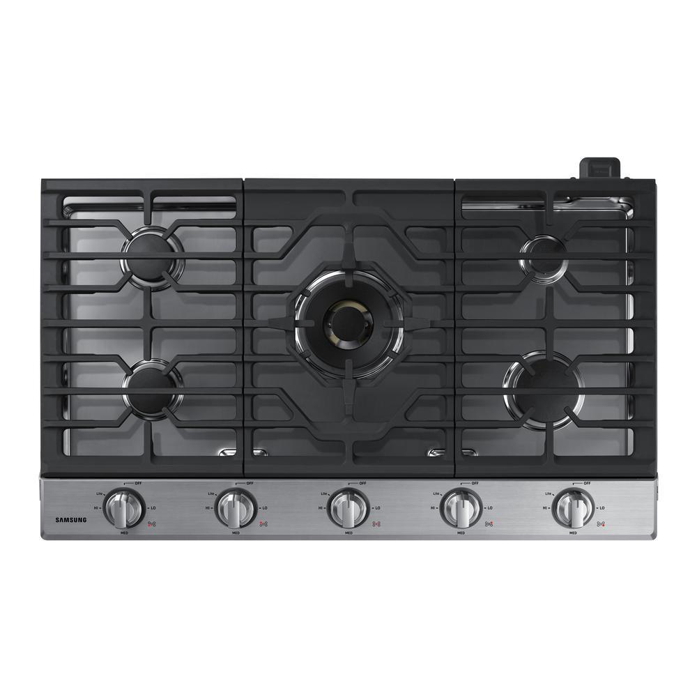 GE JGP5030SLSS 30Inch Gas Cooktop with 5 Burners Including Power