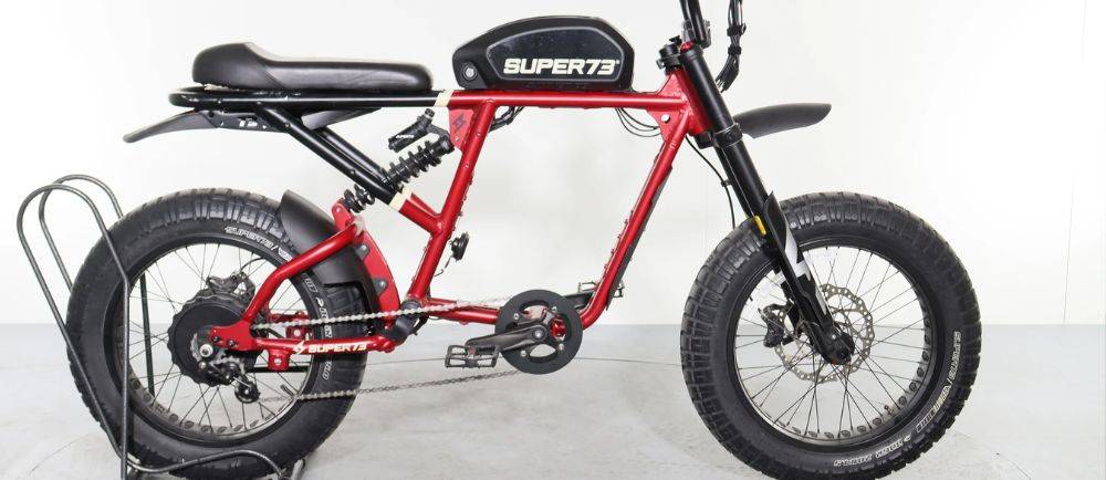 Super73 RX on a stand