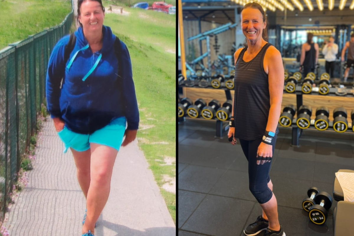 Positive körperliche Veränderung durch ganzheitliches Body-Transformation: Frau vorher nachher