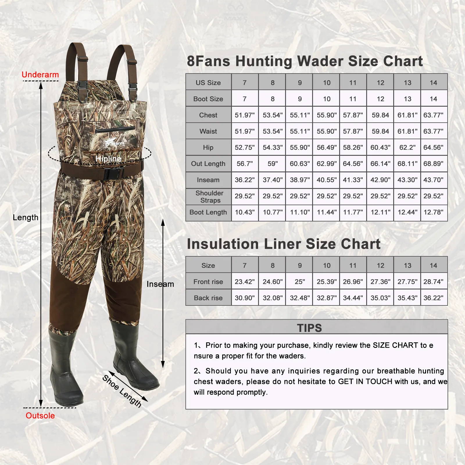 Breathable Hunting Waders for Men