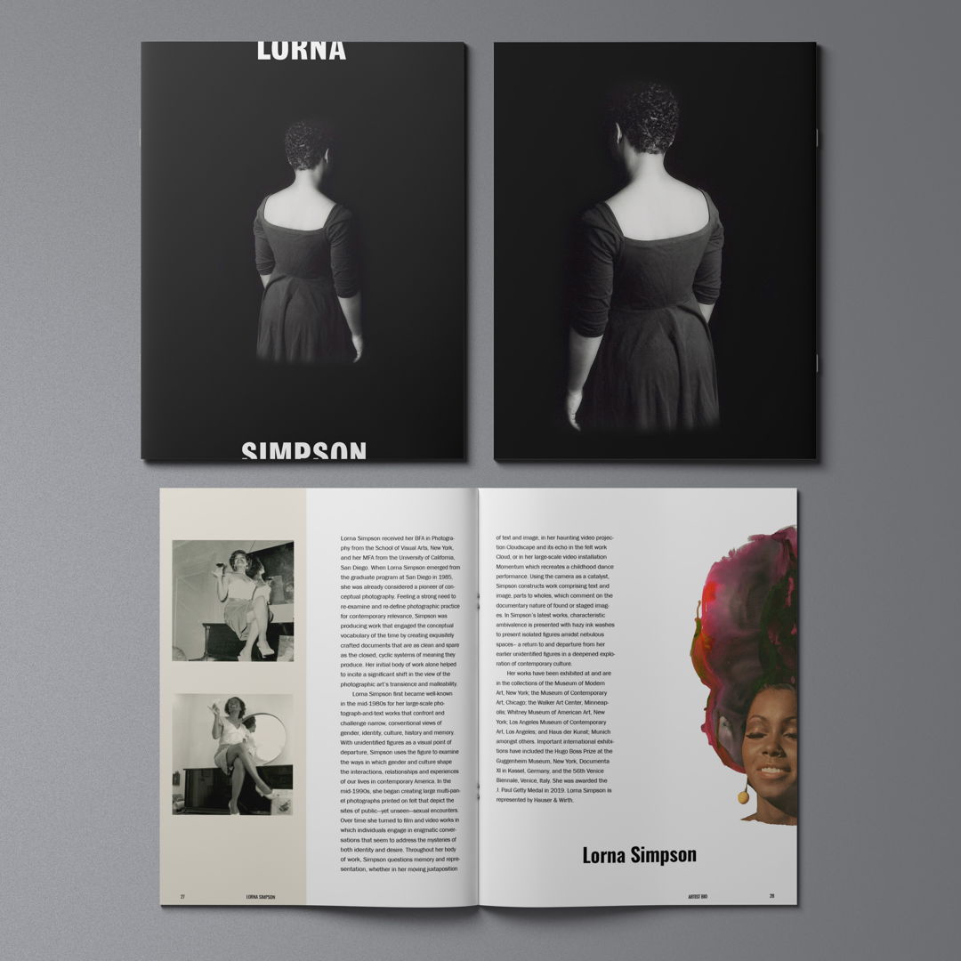 Image of Lorna Simpson Artist Catalogue