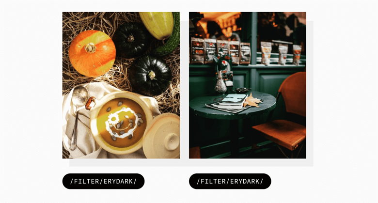 The filter gives images the same tone and makes them look better together. Autumn photos