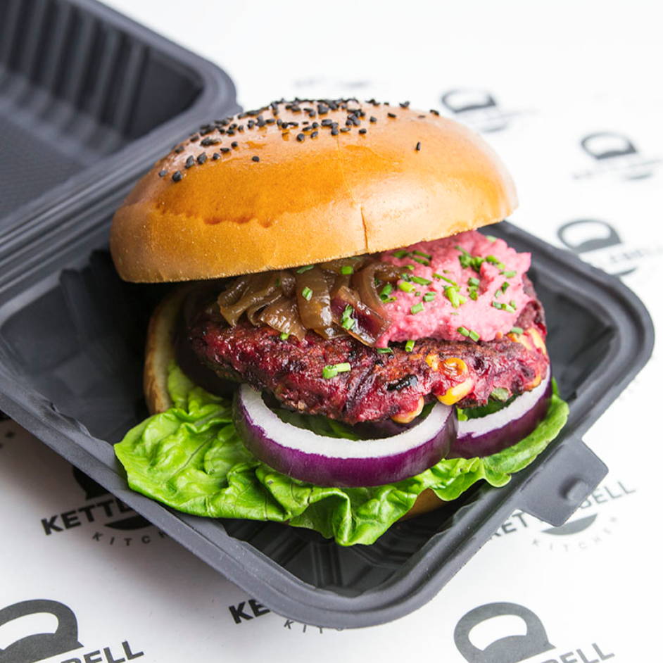 Beetroot Burger from Kettlebell Kitchen