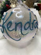 Glass Frosted Rainbow bauble 100mm - Image 3