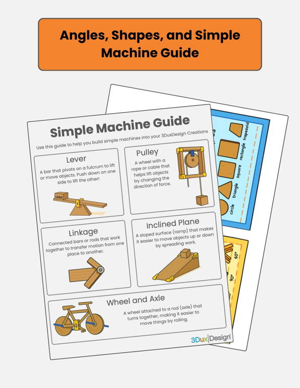 3duxdesign download guide to learn angles, shapes, and simple machines