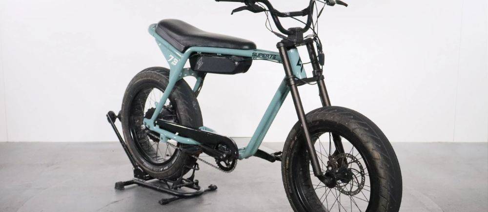 Super73 ZX on a stand