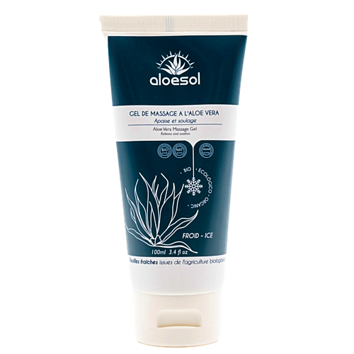 Gel de massage à l'aloe vera effet Ice