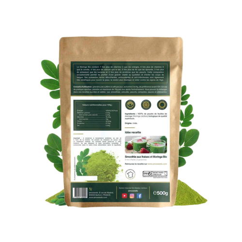 Poudre de moringa bio