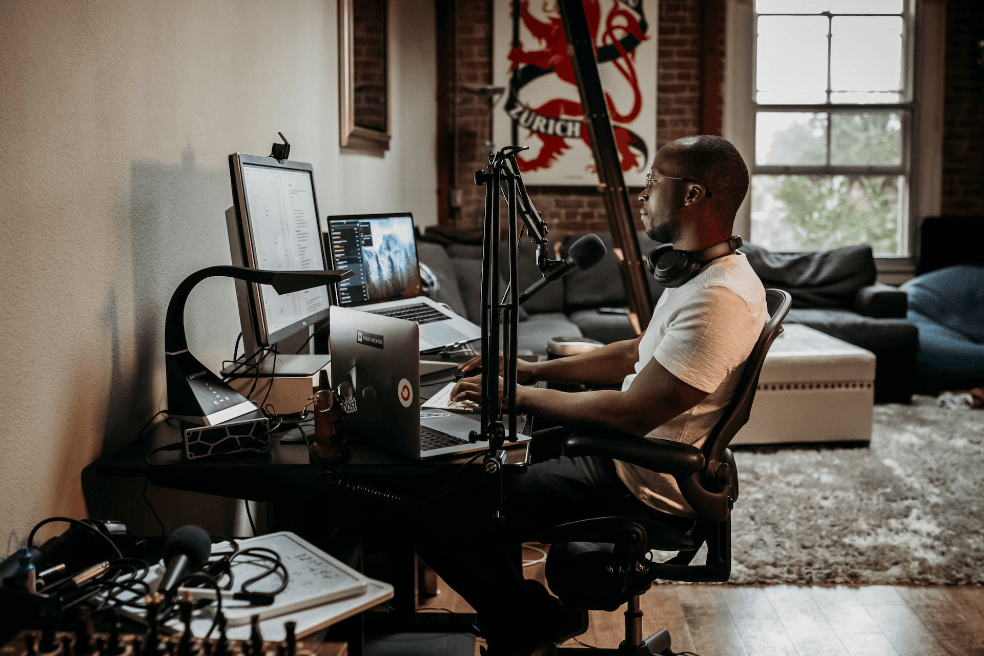 A person planning and structuring podcast episodes