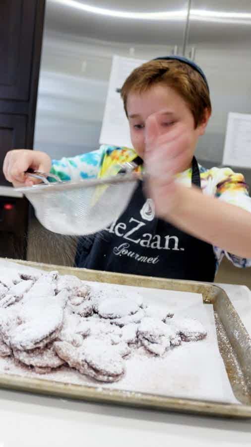 baking cookies with kids