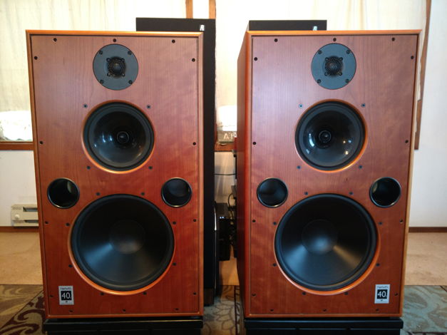 Harbeth 40.1 Monitor Speakers, Cherry w/Stands