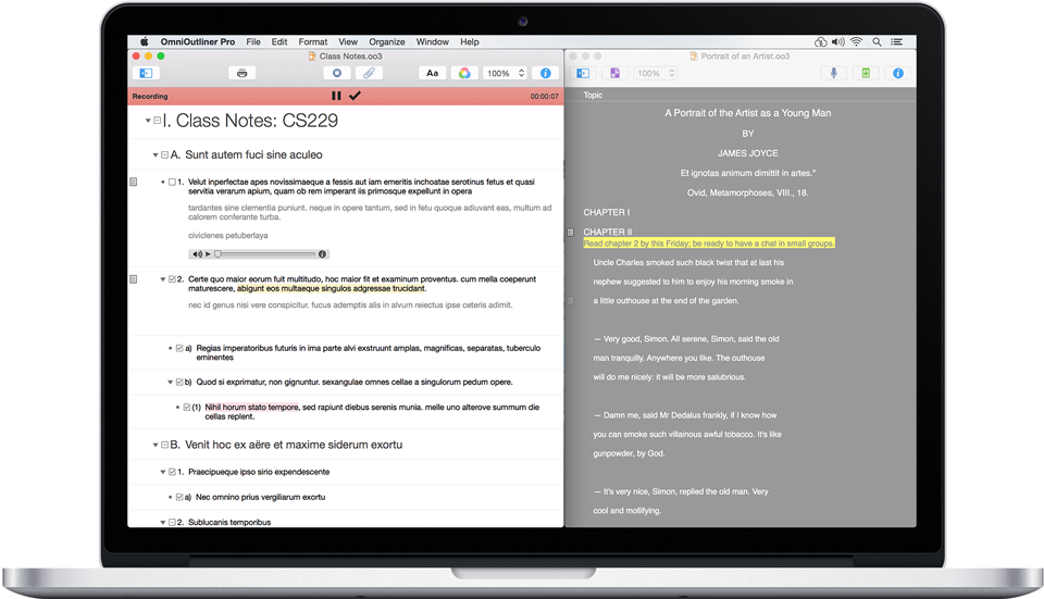 OmniOutliner Review - Slant