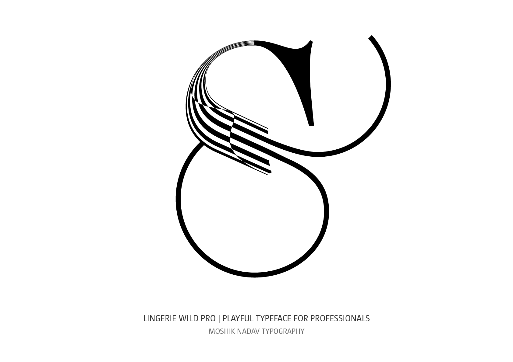 Unique ampersand for fashion and luxury brands designed by Moshik Nadav Typography