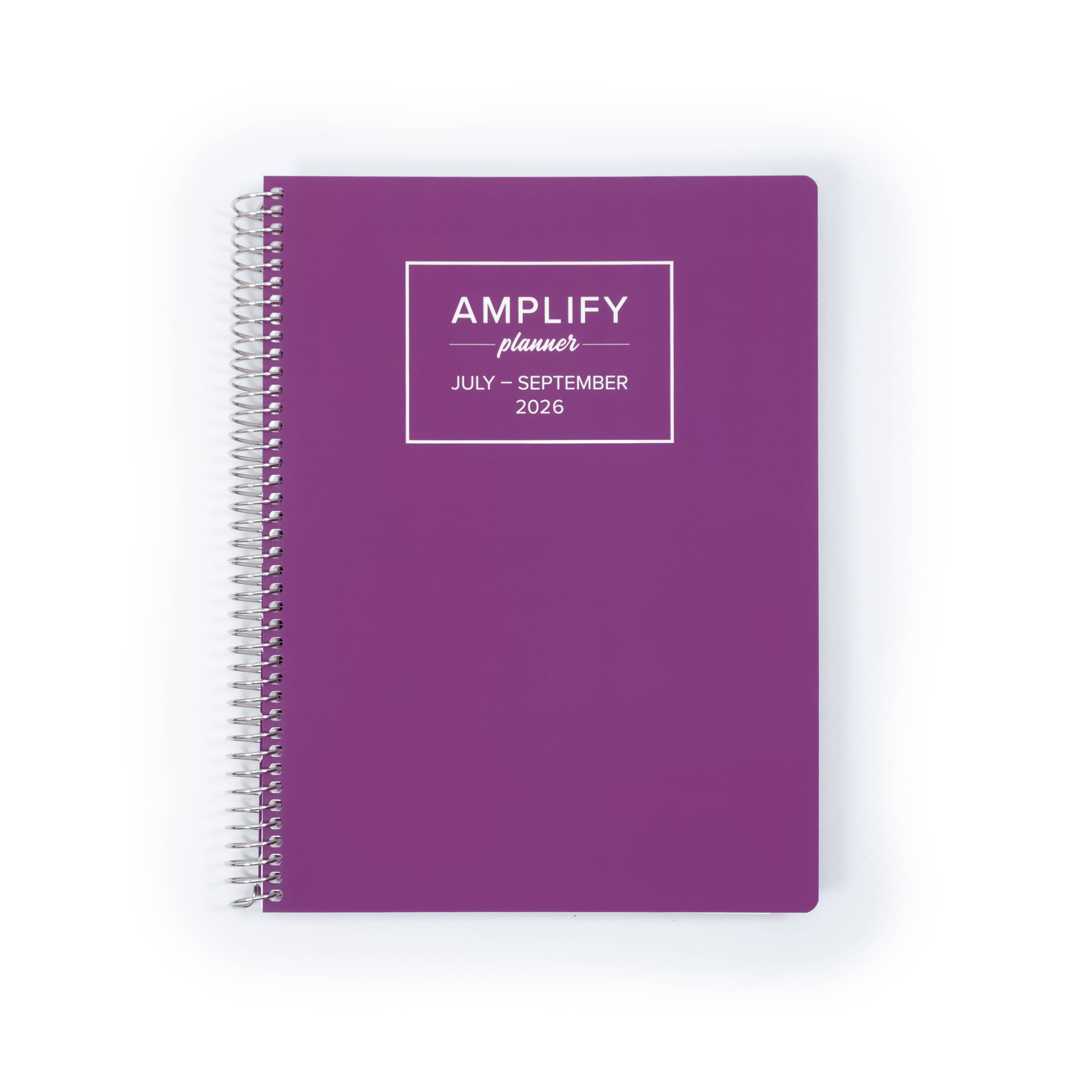 2026 Daily Amplify Planner in a navy blue color