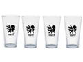 Set of Four 16 Oz. Pint Glasses with NWTF Logo