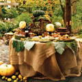 burlap tablecloth