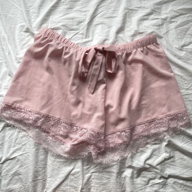 pink pyjama shorts 🩷