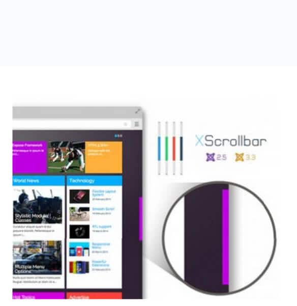 XScrollbar - плагин прокручивающегося скролла