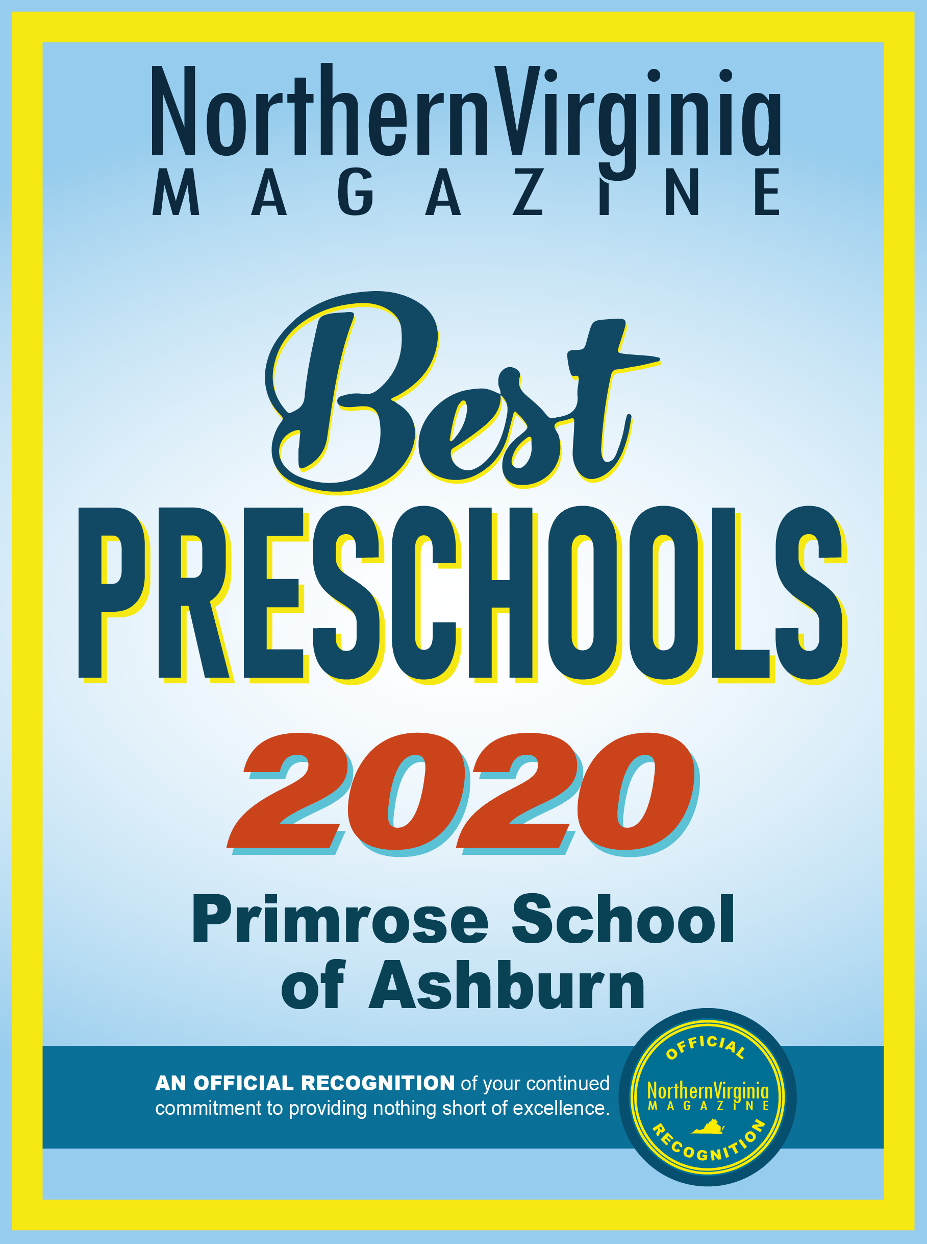 Best preschool Primrose Ashburn