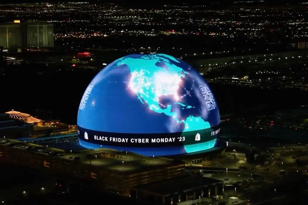 Shopify Black Friday Cyber Monday 2023 globe