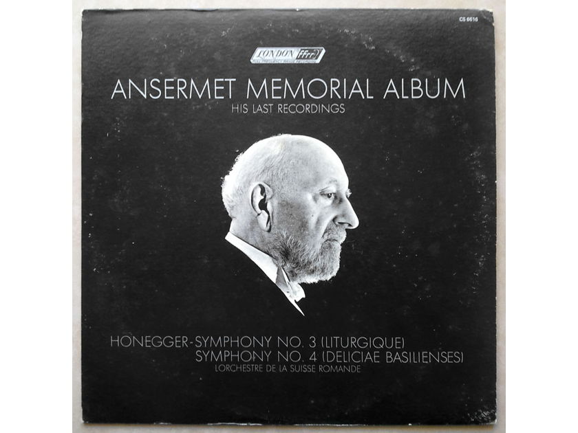 London ffrr | ANSERMET/HONEGGER - Symphonies Nos. 3 & 4 / NM