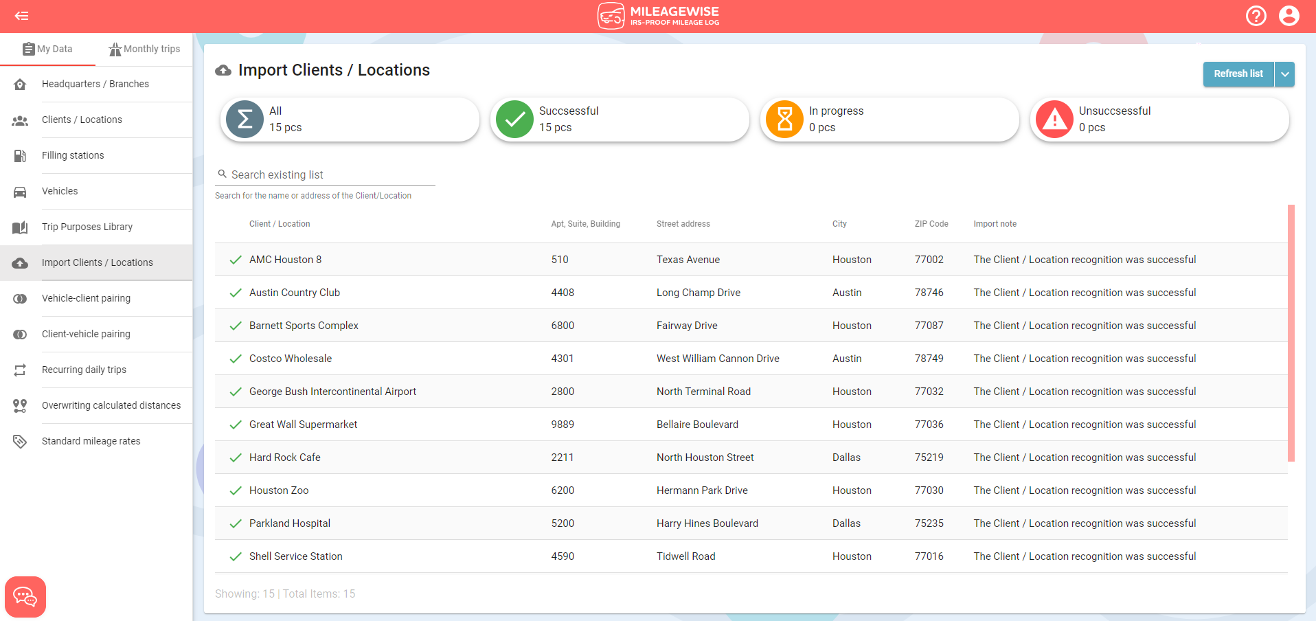 import locations in bulk