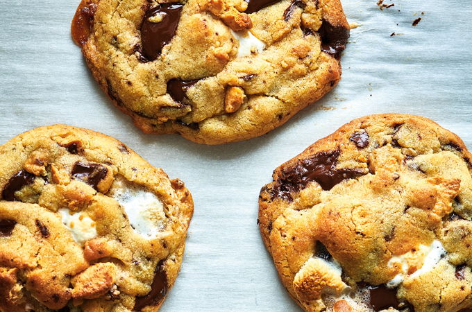 Biscuits moelleux s’mores au beurre noisette
