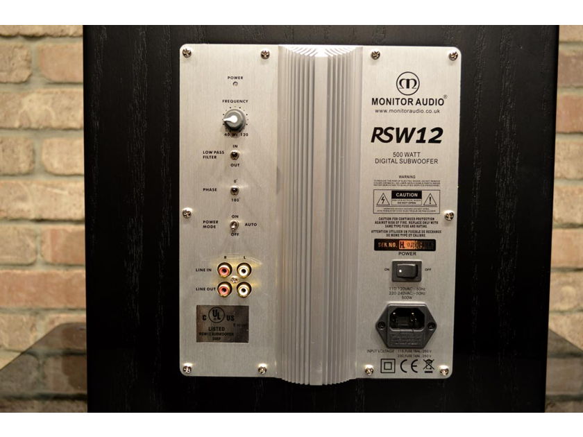 Monitor Audio Silver RSW-12 - 500W - 1000W Peak Serious Sub-woofer