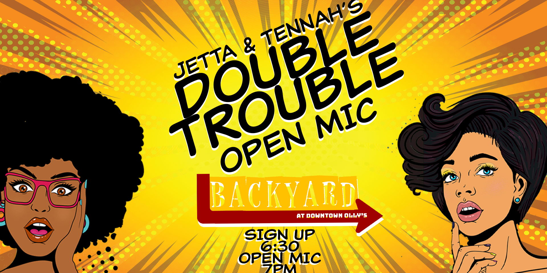 Double Trouble - Comedy Open Mic promotional image