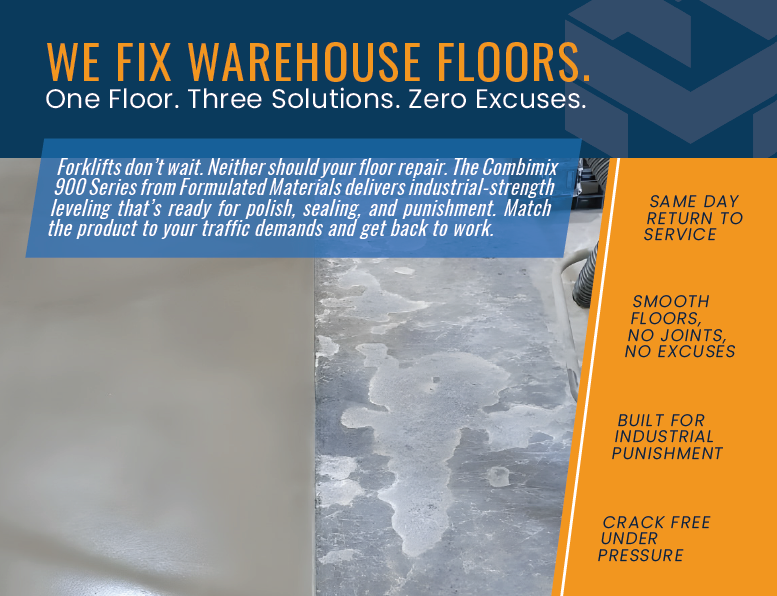 Combimix We Fix Warehouse Floors