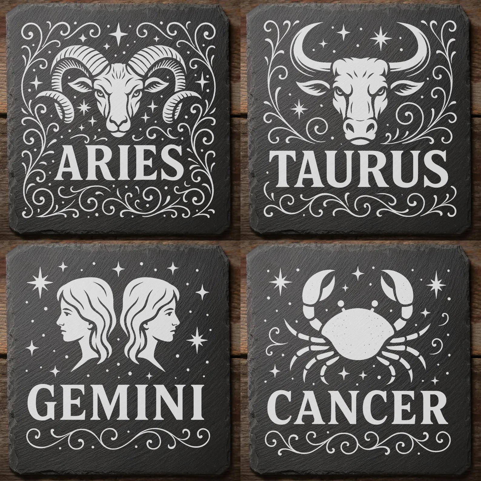 Grabado láser de Año Nuevo inspirado en el zodíaco 005