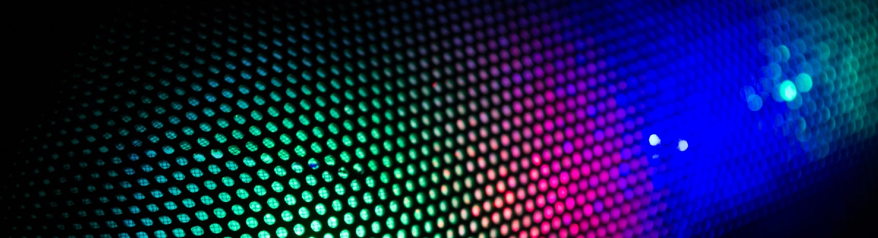 Coloured disco lights