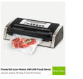 Powerful Low-Noise VS4100 Food Vacuum Sealer Vacuum sealing 50 bags in just 20 minutes