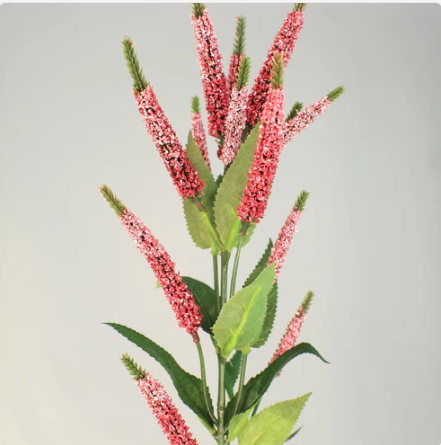 Dark Pink Cattail Spray - Realistic Artificial Flowers - Image 4