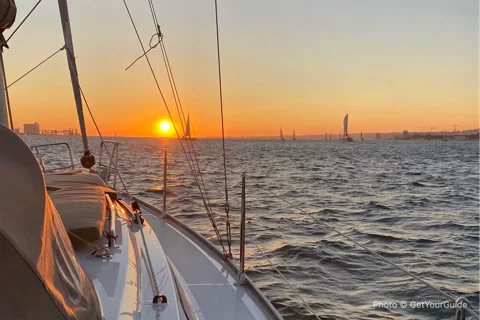 Private Tagus River Sunset Cruise on a Luxury Boat