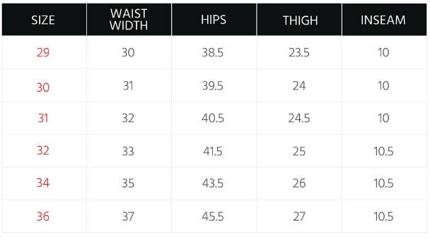 Men's Bottoms Size Guide – PENSHOPPE