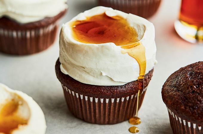Chocolate, Mascarpone and Maple Cupcakes