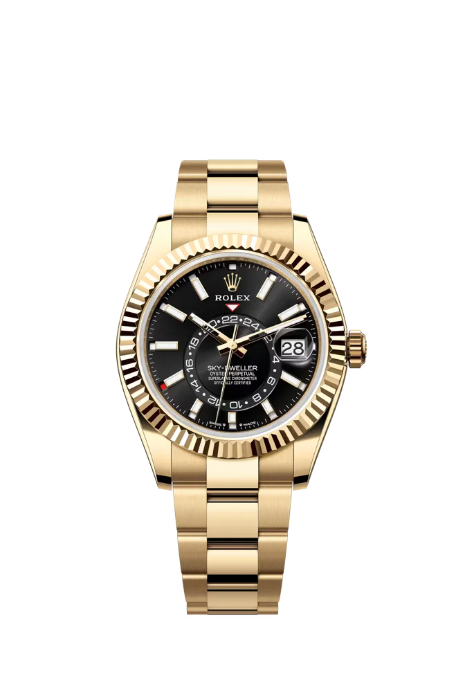 Yellow Gold Black Dial