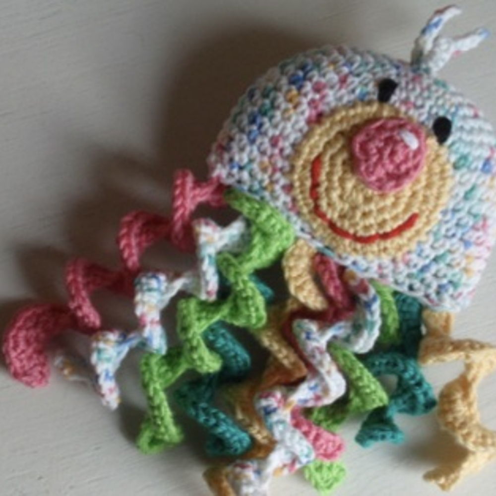 Crochet Pattern Octopus Rattle