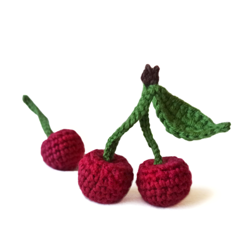 BERRIES crochet pattern 6 in 1: cherry, strawberry, raspberry, blackberry, cranberry, blueberry. Food crochet pattern. Fruit crochet pattern