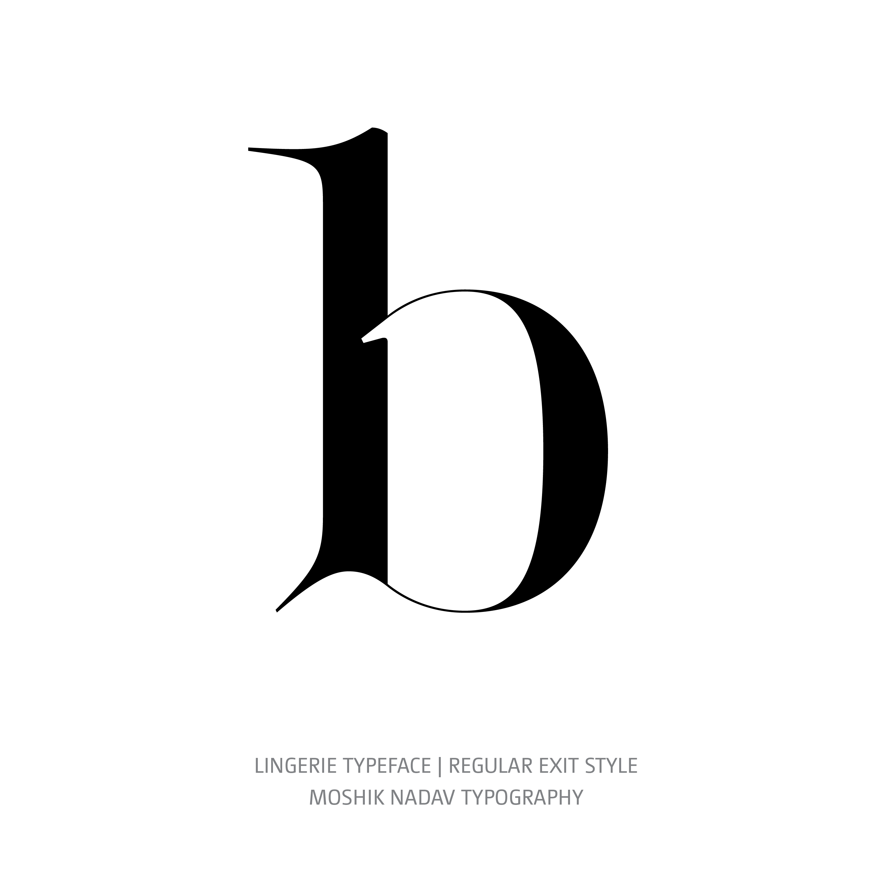 Lingerie Typeface Regular Exit b