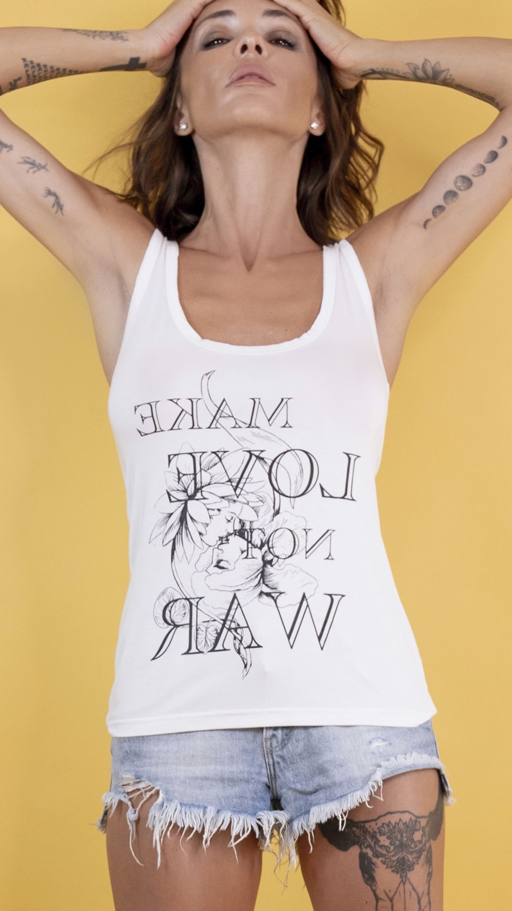 White Support Tank Top