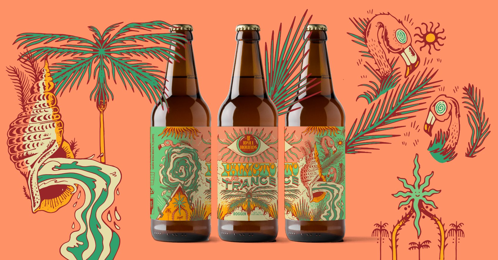 Idyll Hound’s Psychedelic Beer Label Captures the Trippiness of Being in the Sun All Day