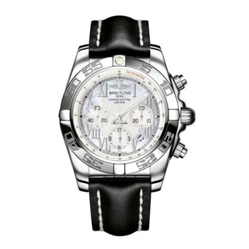 Chronomat 44 Stainless Steel / Pearl Roman / Calf