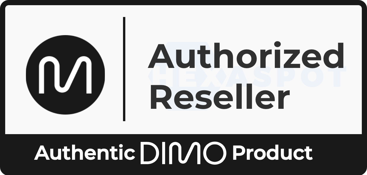 Authorized Dimo reseller badge
